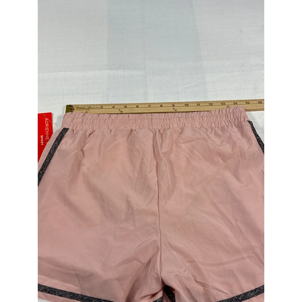 New With Tags Adrienne Vittadini Sport Womens‎ Pink Athletic Running Shorts New